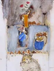Untitled by Leo McDowell, Mixed media, sold Dec 2018