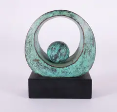 A little more timeSigned with initials dated 2006 and numbered IV/IXGreen by Chris Buck, 2006, bronze, sold Dec 2018
