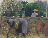 Poros GreeceSigned and dated 57Oil on board35 by Michael Ayrton, Oil on board, sold Dec 2018