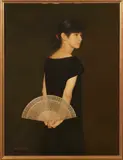 THE SANDALWOOD FAN IV A Chinese painting by Chen Yan Ning, oil on canvas, sold Nov 2018