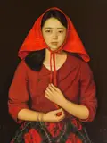 THE NORTHERN GIRL A Chinese painting by Yang Fei Yun, oil on canvas, sold Nov 2018