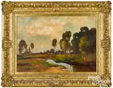 landscape by Max Weyl, oil on canvas, offered Oct 2021