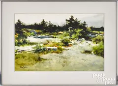 titled Quarry Ledges by Philip Jamison, watercolor, sold Oct 2021