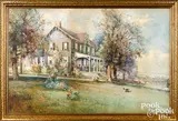 of Rock Manor by Robert Shaw, watercolor, sold Oct 2021