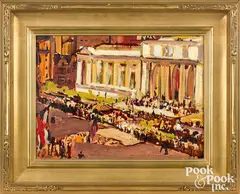 Armistice Morning by Theresa Bernstein, 1918, oil on board, sold Oct 2021