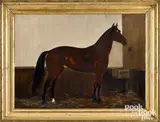 horse portrait by Essie Leone Seavey Lucas, oil on canvas, sold Oct 2021