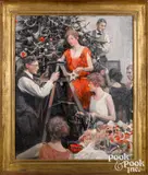 Christmas illustration by Stanley Massey Arthurs, oil on canvas, sold Oct 2021