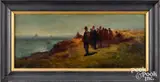 shoreline by Edward Moran, oil on canvas, sold Oct 2021
