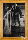 illustration for Redbook I will carry him up to my room by Gayle Porter Hoskins, oil on canvas, sold Oct 2021