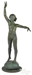 fountain Sea Urchin by Henry Berge, bronze, sold Oct 2021