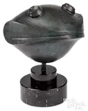 Rivet Frog by Peter Macchiarini, bronze, sold Oct 2021