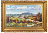 LANDSCAPE PAINTING by Samuel B. Pratt, oil on board, sold Nov 2022