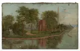 JAMESTOWN, VIRGINIA LANDSCAPE by John A. Mooney, oil on canvas, sold Nov 2022