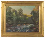 LANDSCAPE by Robert Emmett Owen, oil on canvas, sold Nov 2022
