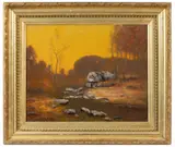 LANDSCAPE by Max Weyl, oil on canvas, sold Nov 2022