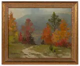 LANDSCAPE by Harry Aitken, oil on canvas, sold Nov 2022