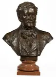 ATTRIBUTED by Hans Müller, BRONZE BUST OF RICHARD WAGNER, sold Oct 2022