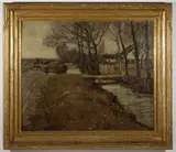 LANDSCAPE PAINTING by George Gardner Symons, oil on canvas, sold Oct 2022