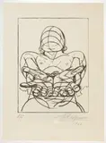 NUESTRA IMAGEN ACTUAL by David Alfaro Siqueiros, lithograph on paper, sold Oct 2022