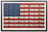 $1 U.S. FLAG PRINT by Steven B. Gagnon, serigraph on paper, sold Oct 2022