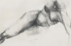 Female Nude by Paul Goodnight, 2003, graphite on paper, sold Feb 2021