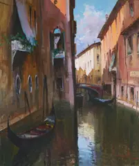 A Gentle Mist by Claudio Simonetti, oil on canvas (unstretched), sold Feb 2021