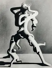 Climbing by Mark Kostabi, c.1988, screenprint, sold Mar 2021