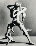 Climbing by Mark Kostabi, c.1988, screenprint, sold Mar 2021
