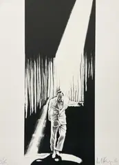 Talking Heads by Robert Longo, 2006, lithograph, sold Mar 2021