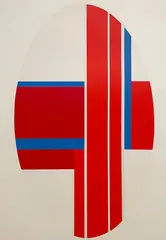 Red by Ilya Bolotowsky, lithograph, sold Mar 2021