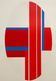 Red by Ilya Bolotowsky, lithograph, sold Mar 2021