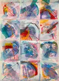 12 Squares by Calman Shemi, lithograph, sold Mar 2021