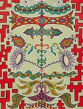 Flowers on Pattern by Edouard Dermit, lithograph, sold Mar 2021