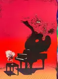 Red Piano by Ardy Strüwer, lithograph, sold Mar 2021