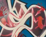 Untitled (Graffiti) by Tats Cru, 2004, acrylic on canvas, sold Apr 2021