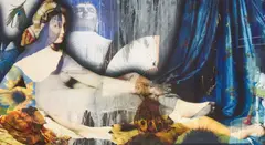 Buddhalisque by Ingrid Dee Magidson, 2007, mixed media, photograph, printed and painted acrylic, sold Apr 2021