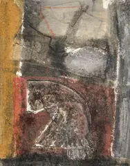 Salsipuedes Forms by John Walker, 1991, monoprint, sold Apr 2021