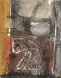 Salsipuedes Forms by John Walker, 1991, monoprint, sold Apr 2021
