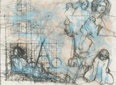 A Cubes Etc. by Jak Kovatch, 1987, etching, sold Apr 2021