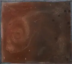 Feche Draht by Rolf Hegetusch, 1992, mixed media on canvas, sold Apr 2021