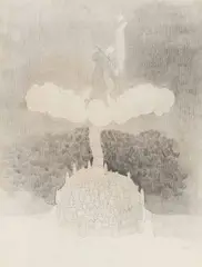 Citadel by Benoît Gilsoul, graphite on paper, sold Apr 2021