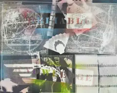 Reliable Knowledge by Thomas Barrow, c.1980, gelatin silver photogram, spray enamel, sold Apr 2021