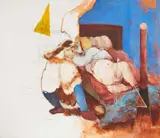 After Rembrandt by Eugene Newmann, 1979, oil on canvas, sold Apr 2021