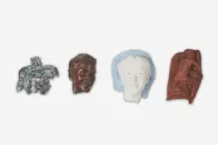 Female Figures (4) by Richard McDermott Miller, plaster, sold Apr 2021