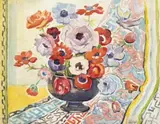 Untitled (Still Life With Flowers) by Edith Alsop, watercolour on paper, sold Nov 2013