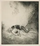 Robin Hood by Norman Lindsay, 1920, etching and engraving, offered Nov 2013
