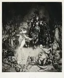 The Innocents by Norman Lindsay, 1925, etching, engraving and stipple, sold Nov 2013