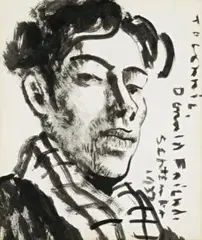 Self Portrait by Donald Friend, 1937, ink and wash on paper, sold Oct 2013