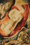 Figure Study With Natives by Donald Friend, c.1936, watercolour on paper, offered Oct 2013