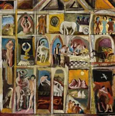 A Drowning Man’S View Of Florence by Donald Friend, c.1949, oil on canvas on composition board, sold Oct 2013